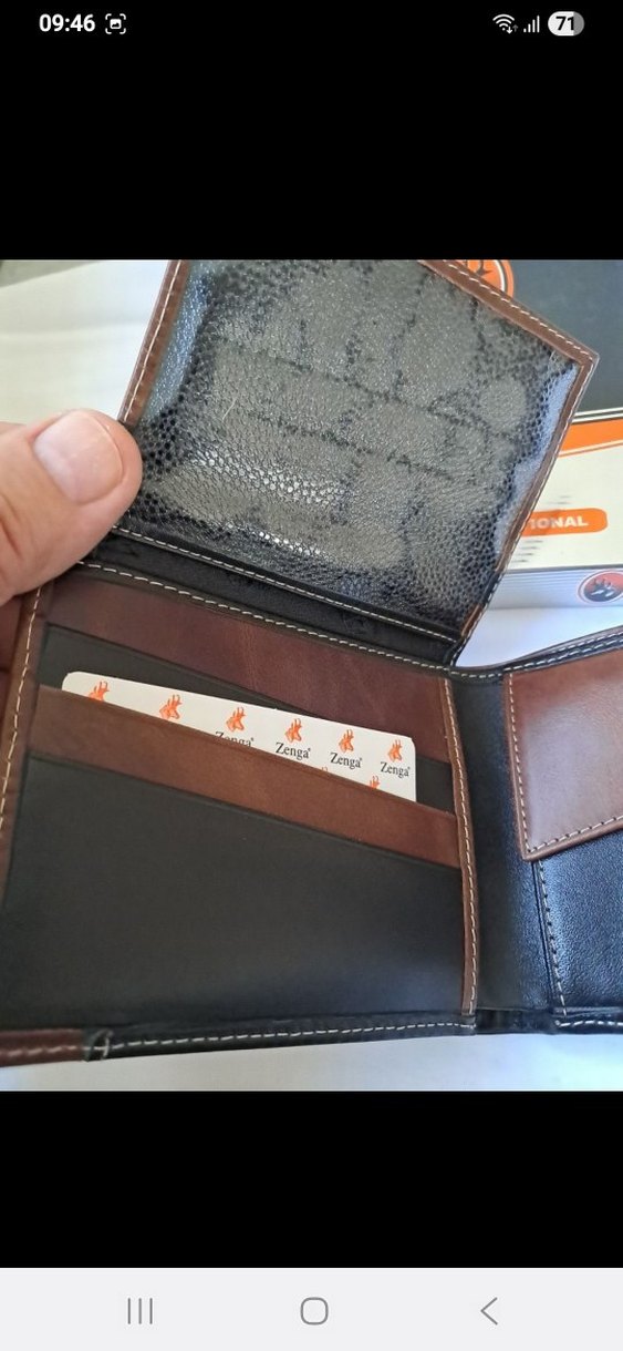 Zenga Siyah Kahverengi Erkek Cüzdan - Görsel 5