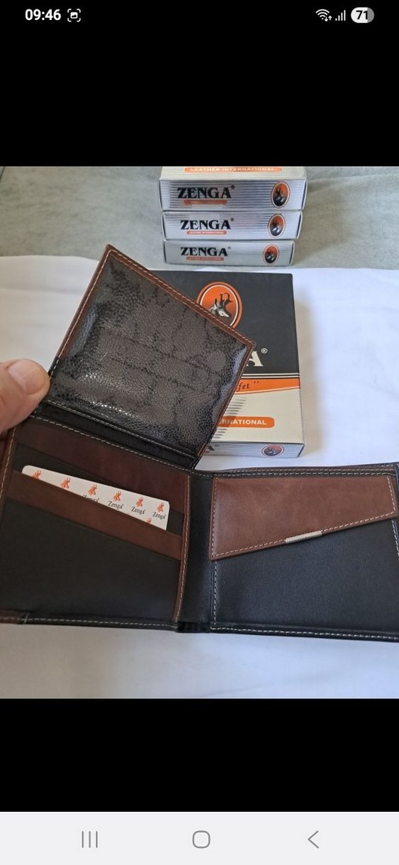 Zenga Siyah Kahverengi Erkek Cüzdan - Görsel 2