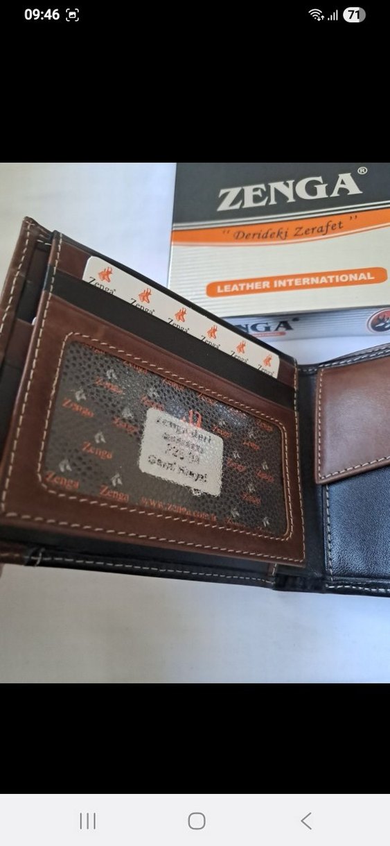 Zenga Siyah Kahverengi Erkek Cüzdan - Görsel 4