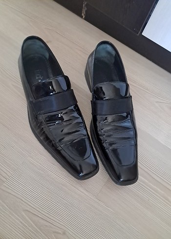 Siyah Rugan Erkek Klasik Ayakkabı