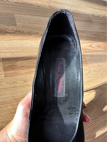 38 Beden siyah Renk Pierre Cardin vintage topuklu