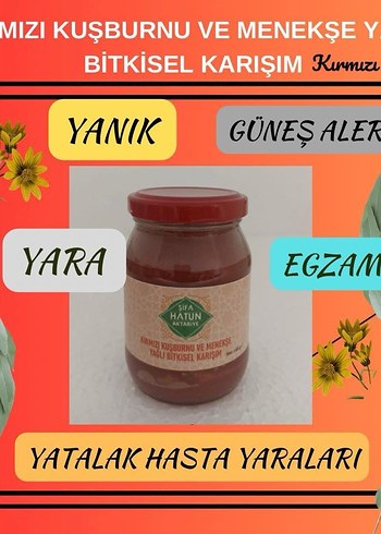 Kırmızı Kuşburnu ve Menekşe Bitkisel Karışım