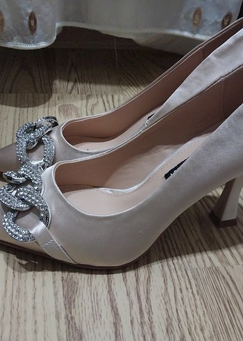 Nine West Nine West Bej Yüksek Topuklu Stiletto