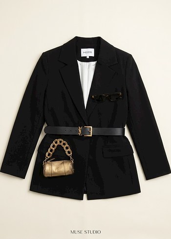 Zara Sikligin Simgesi Siyah Blazer Ceket