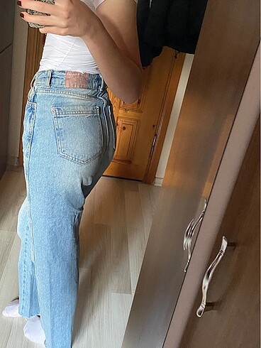 Zara Yüksek bel Mom jean pantolon