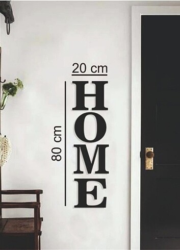 Diğer DEKORATİF AHŞAP HOME YAZISI