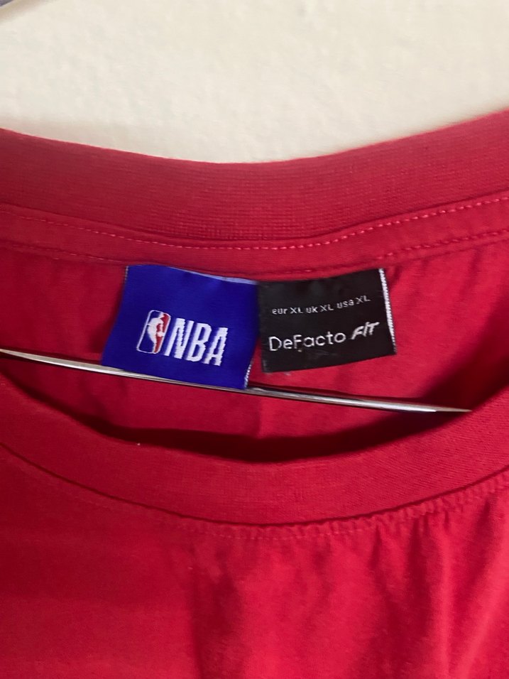 Kırmızı Baskılı Miami Heat Erkek Tişört - Görsel 2