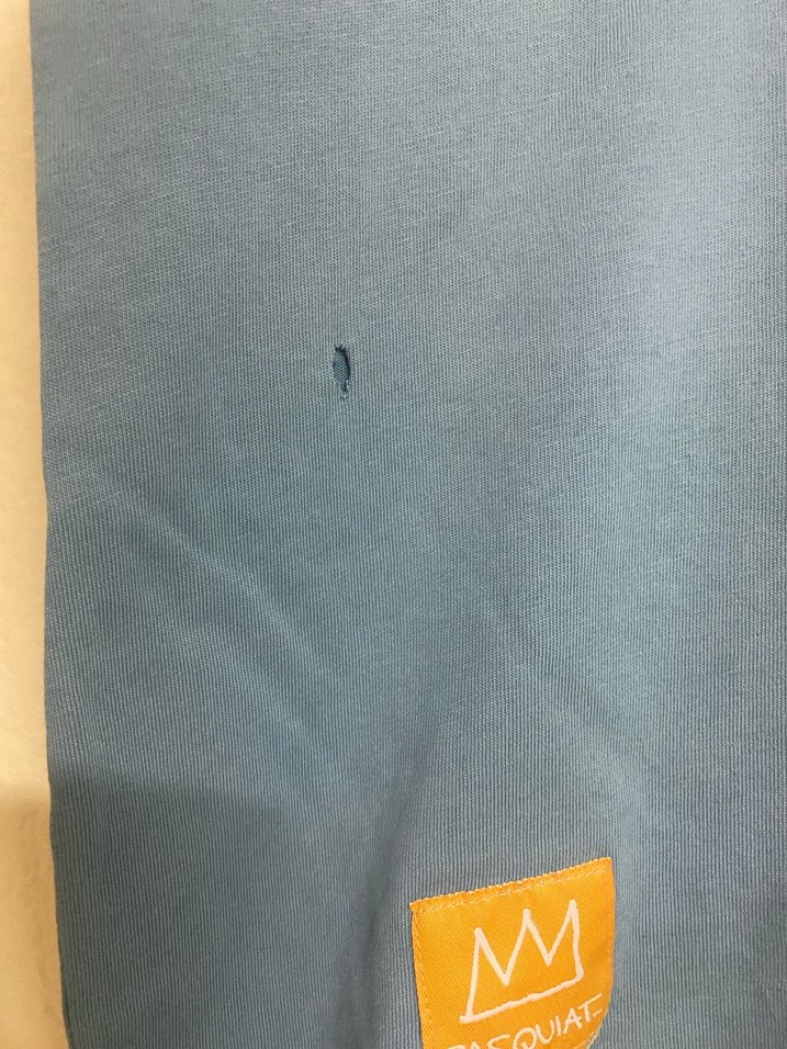 Mavi Oversize Denim Erkek Tişört - Görsel 2