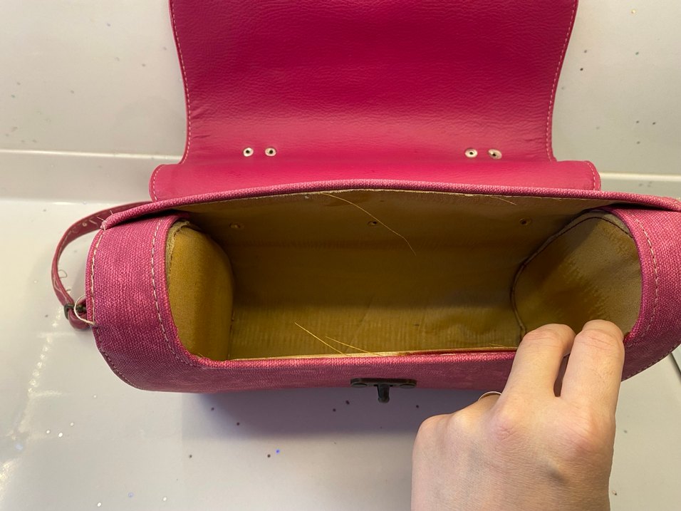 Pembe Bohem Desenli Kadın Süet Çanta - Görsel 2