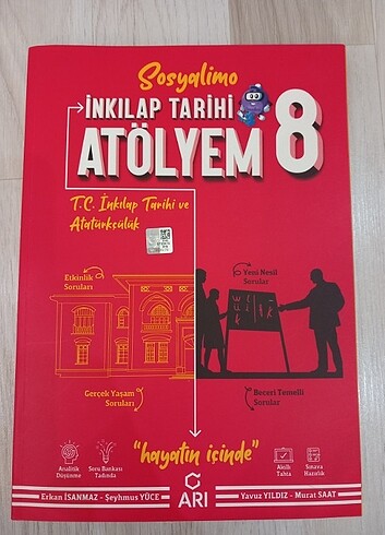 Arı yayınları inklap tarihi 8.sınıf lgs atölyem soru bankası