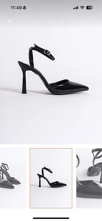 39 Beden siyah Renk 39 numara Stiletto
