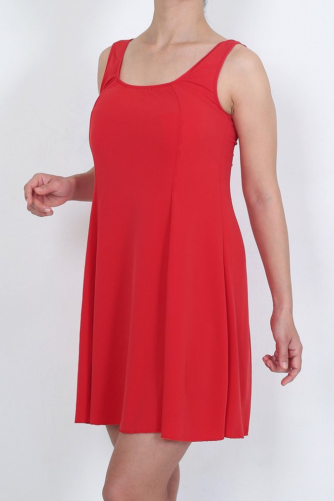 kırmız slipli mayo - Görsel 5