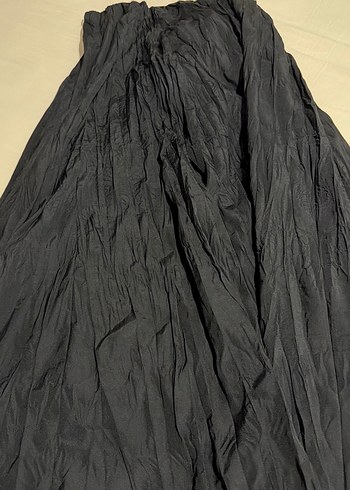 Siyah Salaş Uzun  Etek - Görsel 2