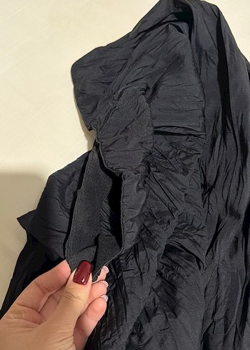 Siyah Salaş Uzun  Etek - Görsel 3