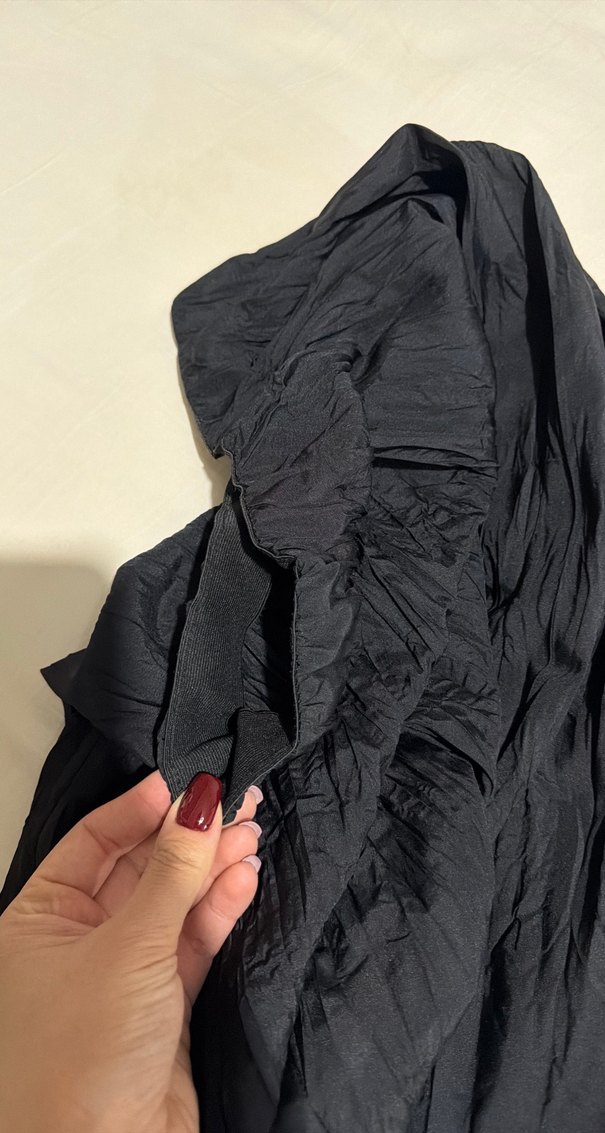 Siyah Salaş Uzun  Etek - Görsel 3