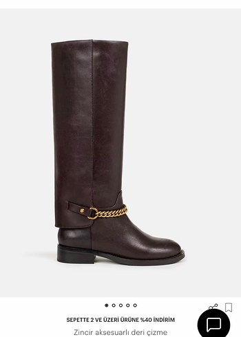 Kahverengi Kürklü Deri Dizüstü Kadın Bot - Görsel 5