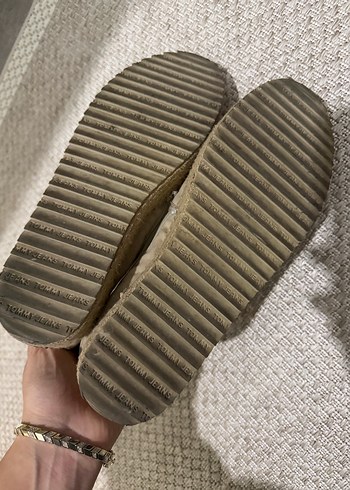 Bej Nakışlı Kadın Dolgu Topuk Espadril - Görsel 5