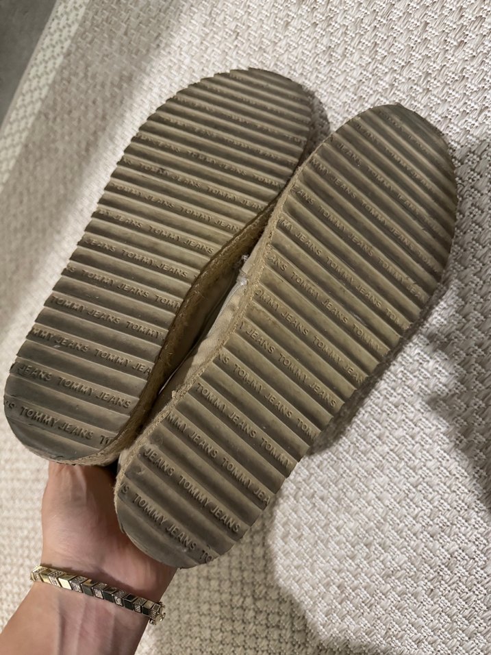 Bej Nakışlı Kadın Dolgu Topuk Espadril - Görsel 5