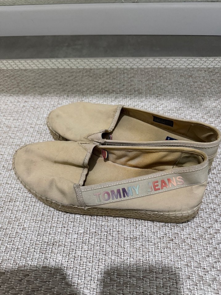 Bej Nakışlı Kadın Dolgu Topuk Espadril - Görsel 4