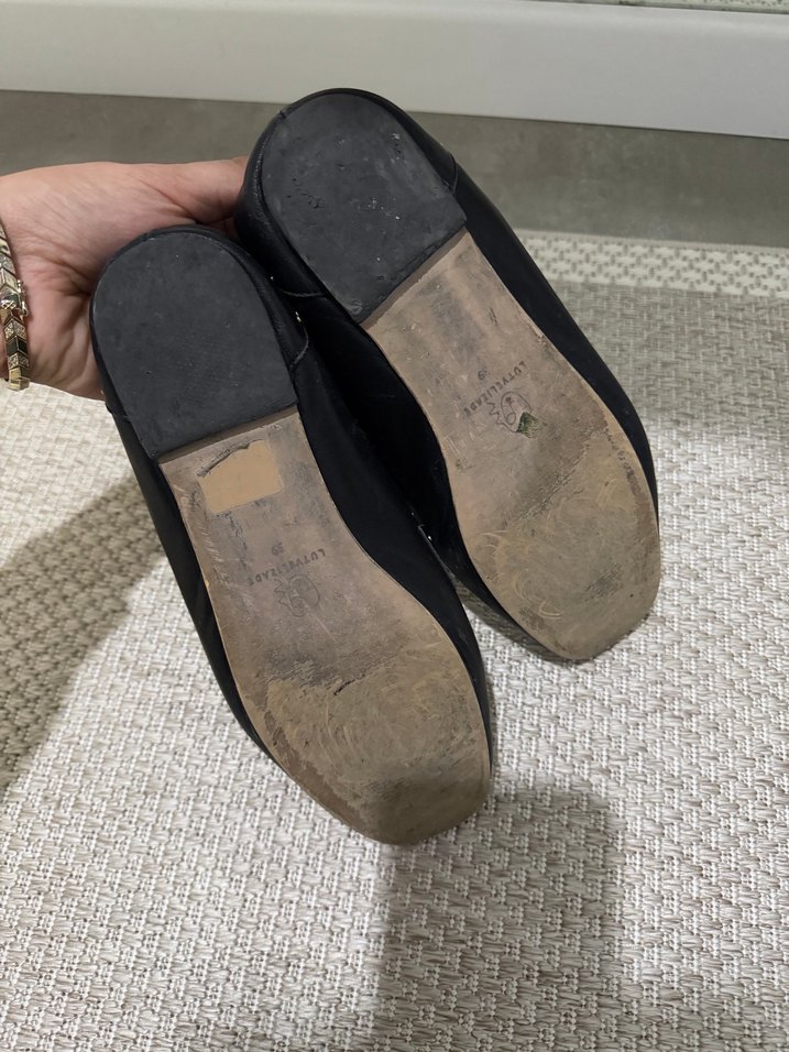 Siyah Deri Tokalı Kadın Loafer - Görsel 3