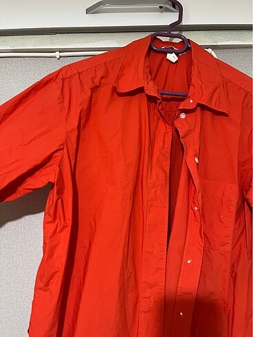 H&M Turuncu H&M oversize gömlek