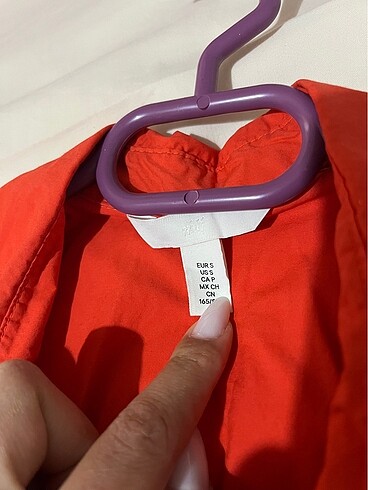 s Beden çeşitli Renk Turuncu H&M oversize gömlek
