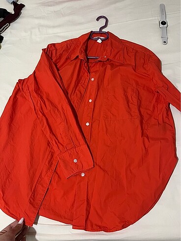s Beden Turuncu H&M oversize gömlek