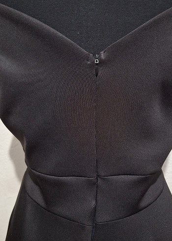 Siyah Kadın Abiye Elbise - Görsel 4