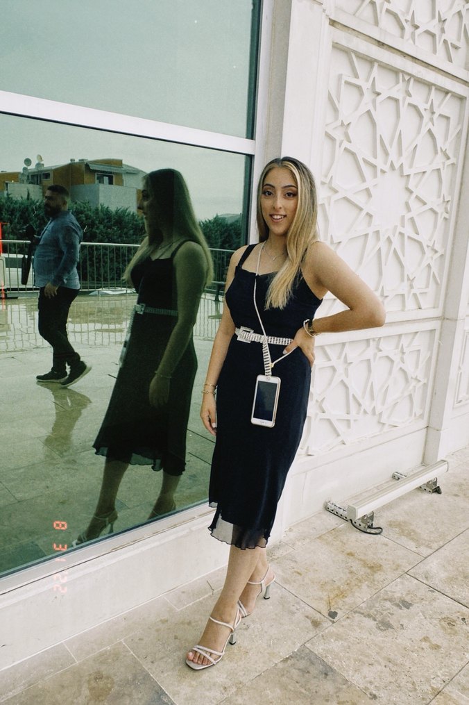 Siyah Midi Straplez askıları taşlı  Elbise - Görsel 2