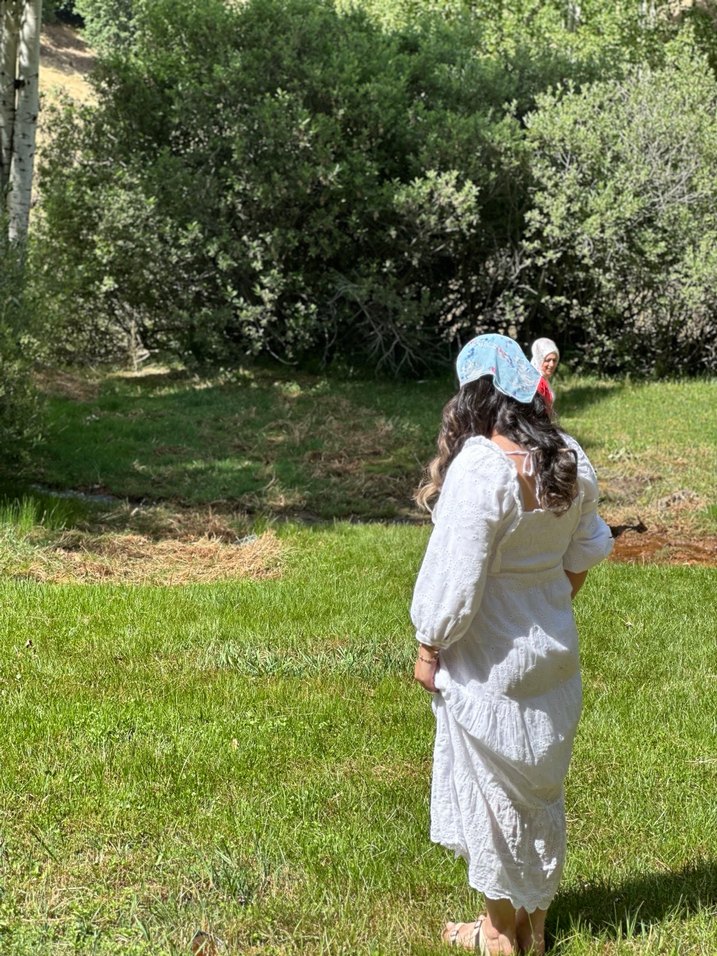 Dantel Detaylı Beyaz Bohem Uzun Elbise - Görsel 2