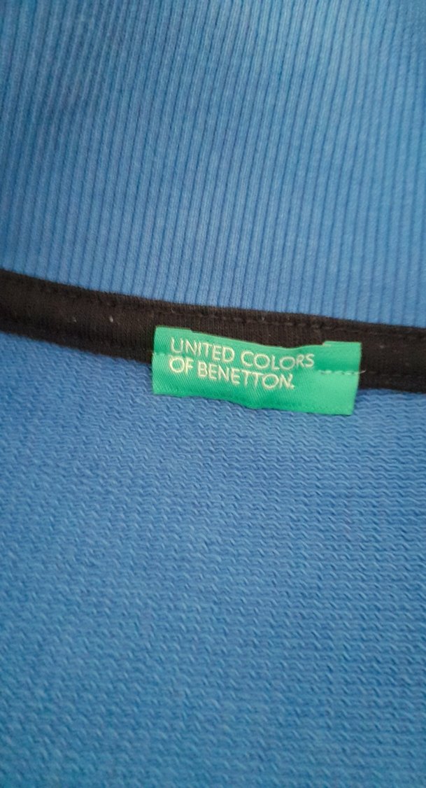 Erkek Çocuk Mavi Fermuarlı Sweatshirt - Görsel 2