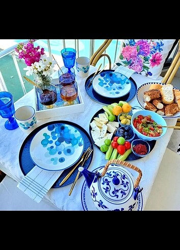  Beden Linens mug ve tabak takımı