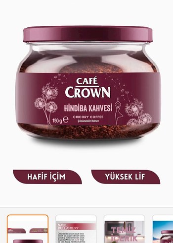 Cafe Crown Hindiba Kahvesi 150g - Görsel 3