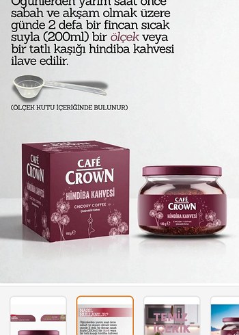 Cafe Crown Hindiba Kahvesi 150g - Görsel 2