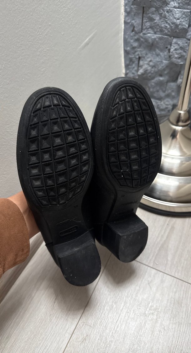 Klasik Siyah Tokalı Kadın Ofis Ayakkabısı - Görsel 4