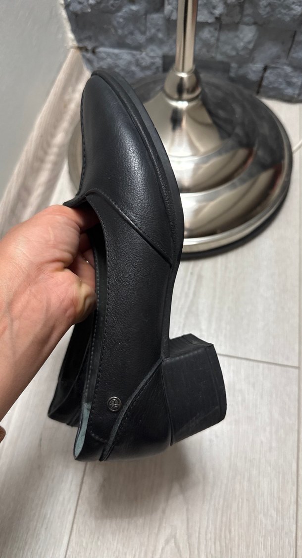 Klasik Siyah Tokalı Kadın Ofis Ayakkabısı - Görsel 3