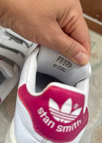 Kız Çocuk Beyaz Adidas Spor Ayakkabı - Görsel 4