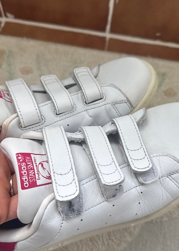 Kız Çocuk Beyaz Adidas Spor Ayakkabı - Görsel 3