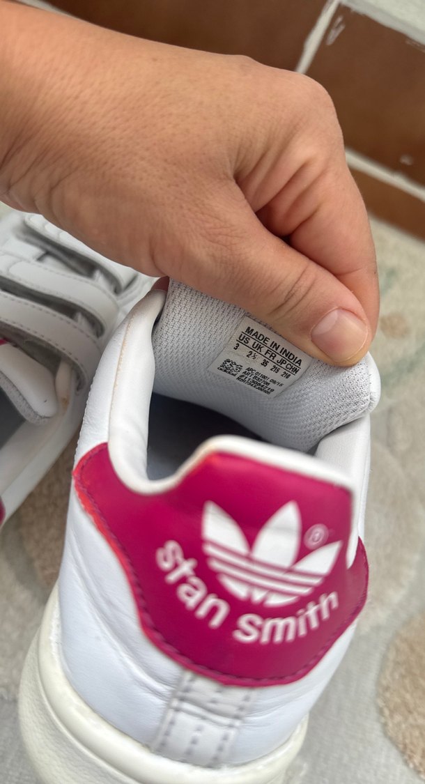 Kız Çocuk Beyaz Adidas Spor Ayakkabı - Görsel 4