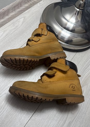 Bej Deri Tokalı Erkek Çocuk Botu - Görsel 3