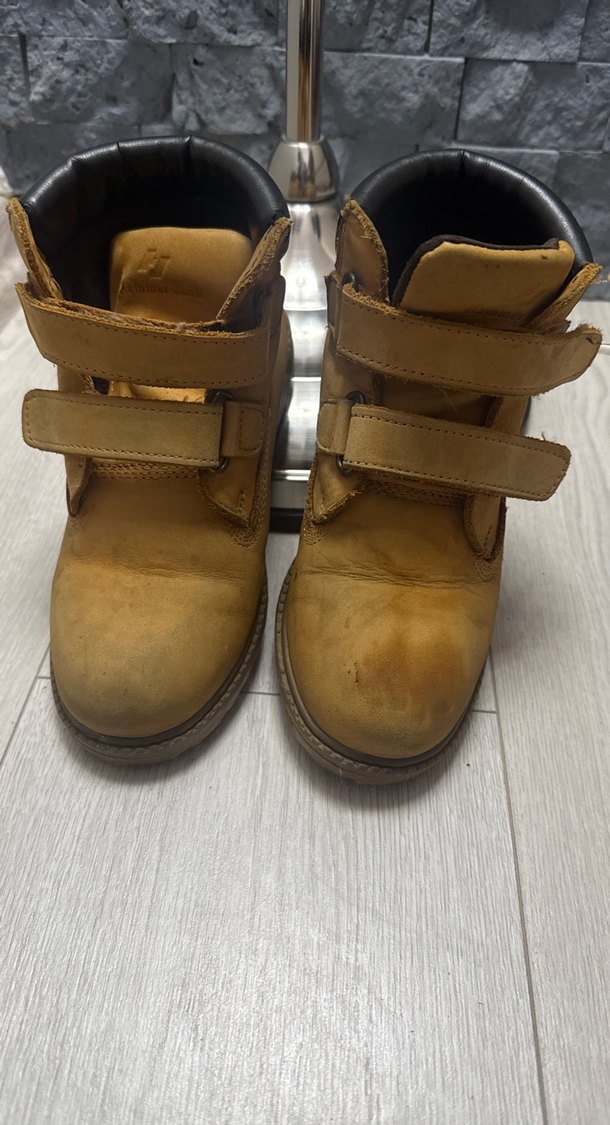 Bej Deri Tokalı Erkek Çocuk Botu - Görsel 2