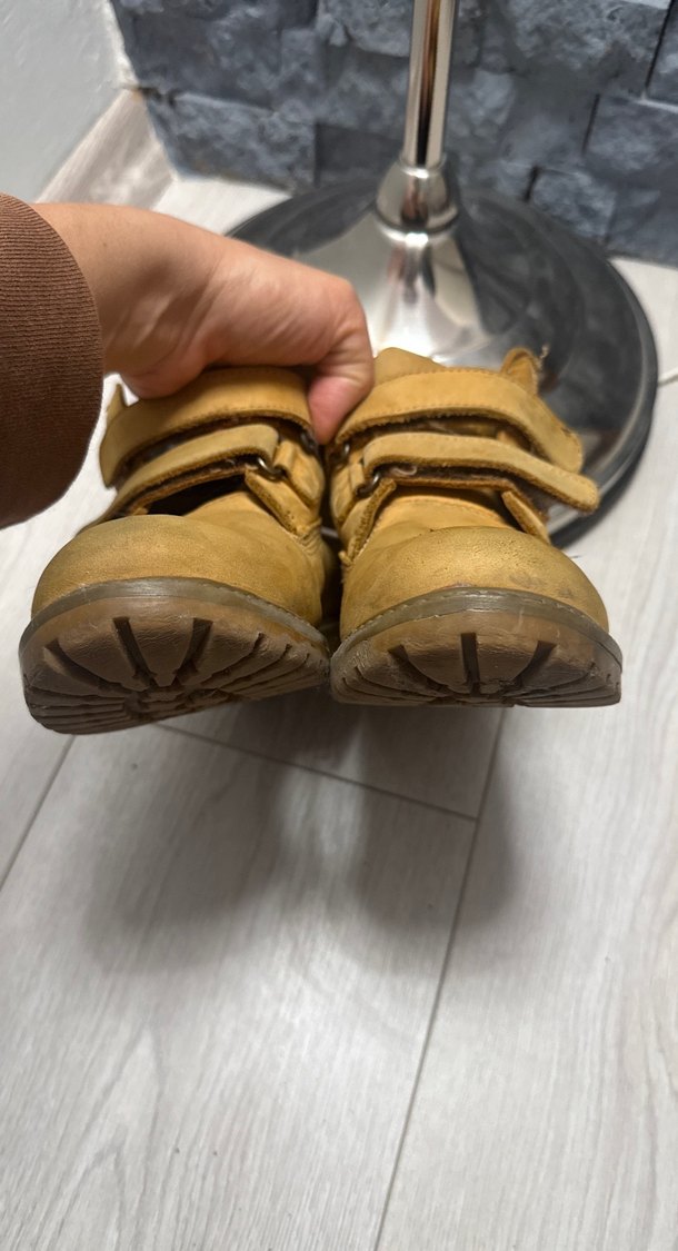 Bej Deri Tokalı Erkek Çocuk Botu - Görsel 5