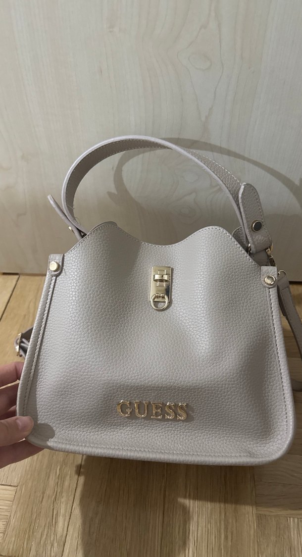 Gri Deri Tokalı Kadın Çanta - Görsel 2