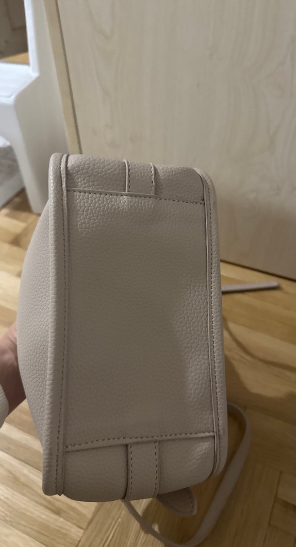 Gri Deri Tokalı Kadın Çanta - Görsel 4