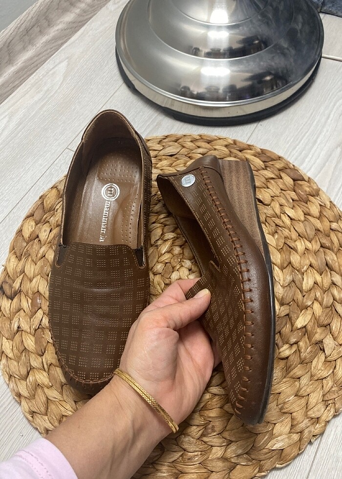 Marka #mammamia gerçek deri ortapedik taban dolgu topuk - Görsel 3