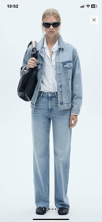 Mango wideleg jean