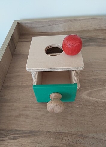 Montessori Toddler Çekmeceli Toplu Karar Kutusu 