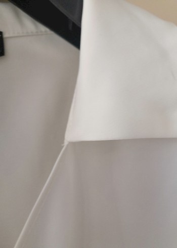 l Beden Drapeli Beyaz Kollu Gömlek uzun kollu şık gümlek