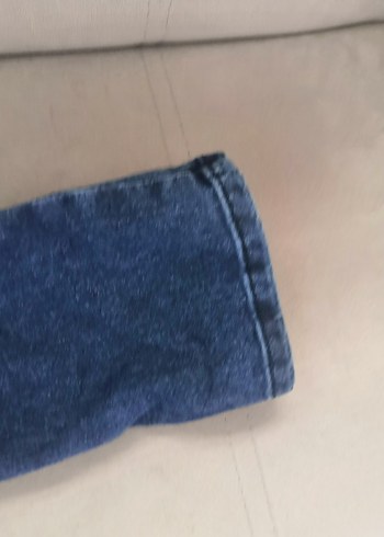 9 Yaş Beden mavi Renk Kız Çocuk Renkli Baskılı Kot Salopet