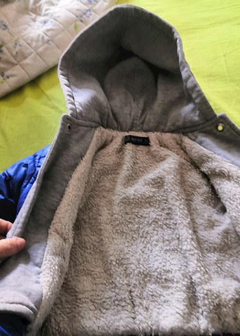 Mavi Fermuarlı Erkek Çocuk Mont - Görsel 3